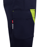 Pantalón stretch reciclado bicolor con cintas segmentadas mujer Velilla 303032SW