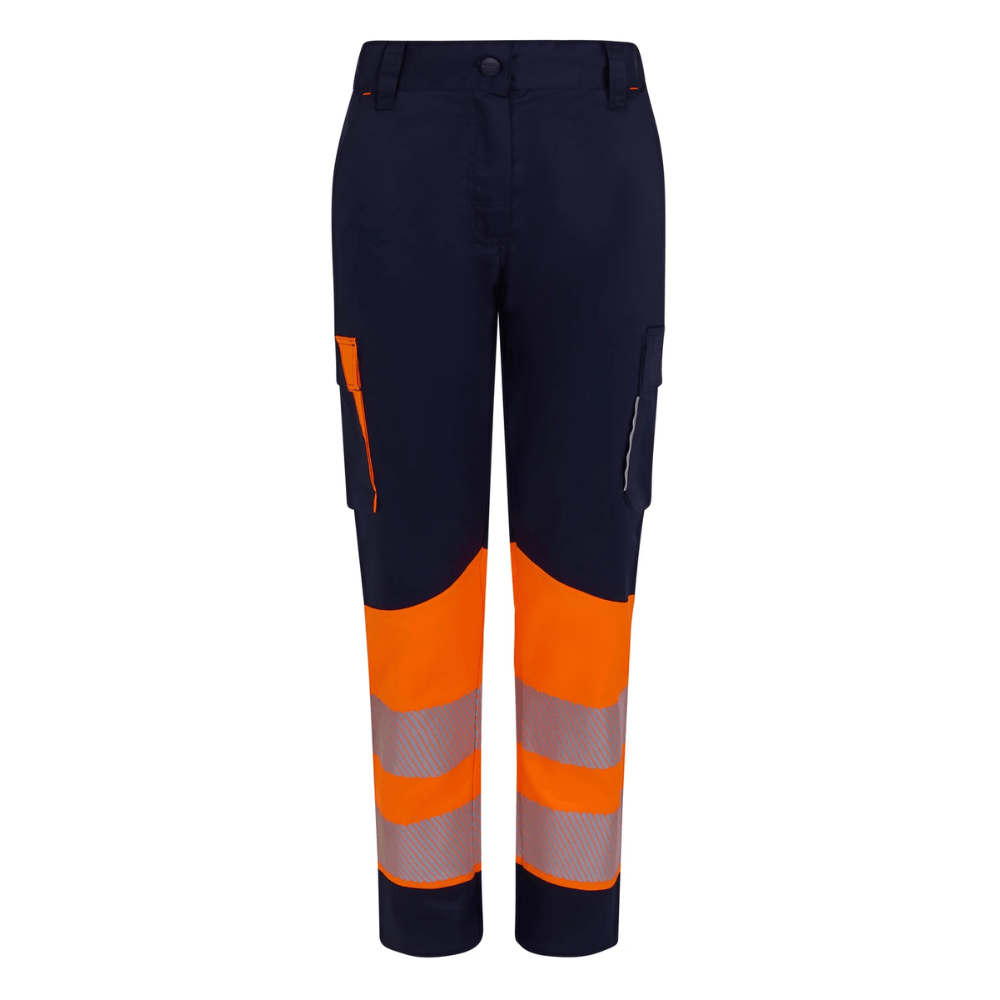 Pantalón stretch reciclado bicolor con cintas segmentadas mujer Velilla 303032SW