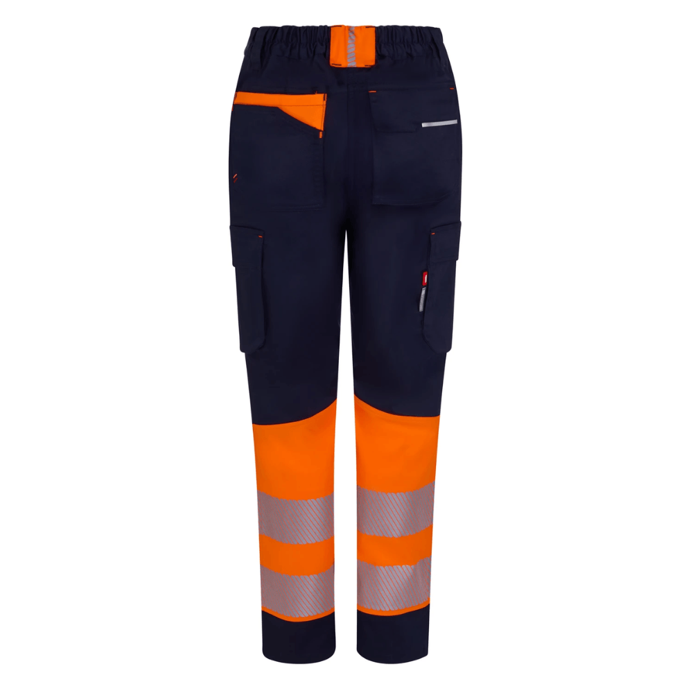 Pantalón stretch reciclado bicolor con cintas segmentadas mujer Velilla 303032SW