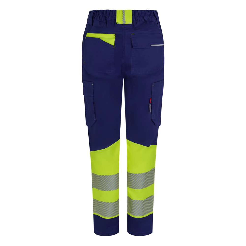 Pantalón stretch reciclado bicolor con cintas segmentadas mujer Velilla 303032SW