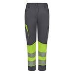Pantalón stretch reciclado bicolor con cintas segmentadas mujer Velilla 303032SW