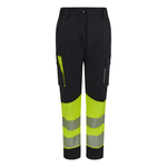 Pantalón stretch reciclado bicolor con cintas segmentadas mujer Velilla 303032SW