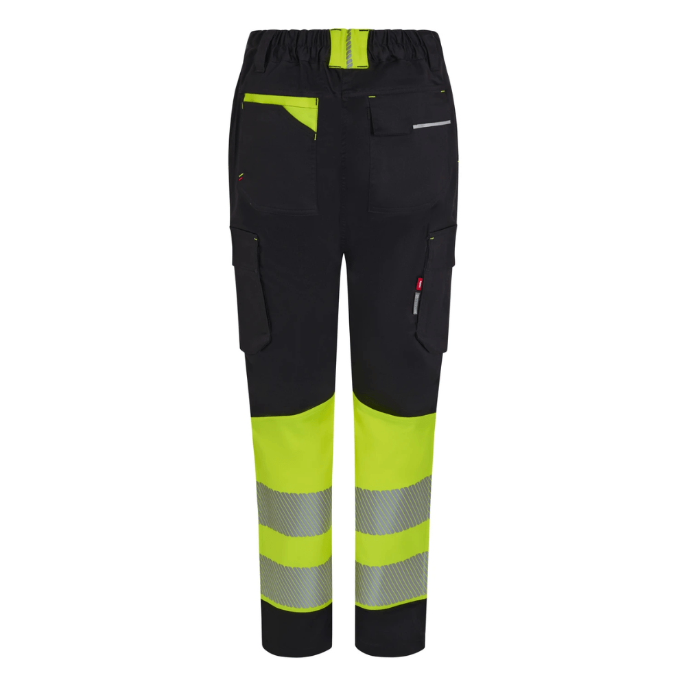 Pantalón stretch reciclado bicolor con cintas segmentadas mujer Velilla 303032SW