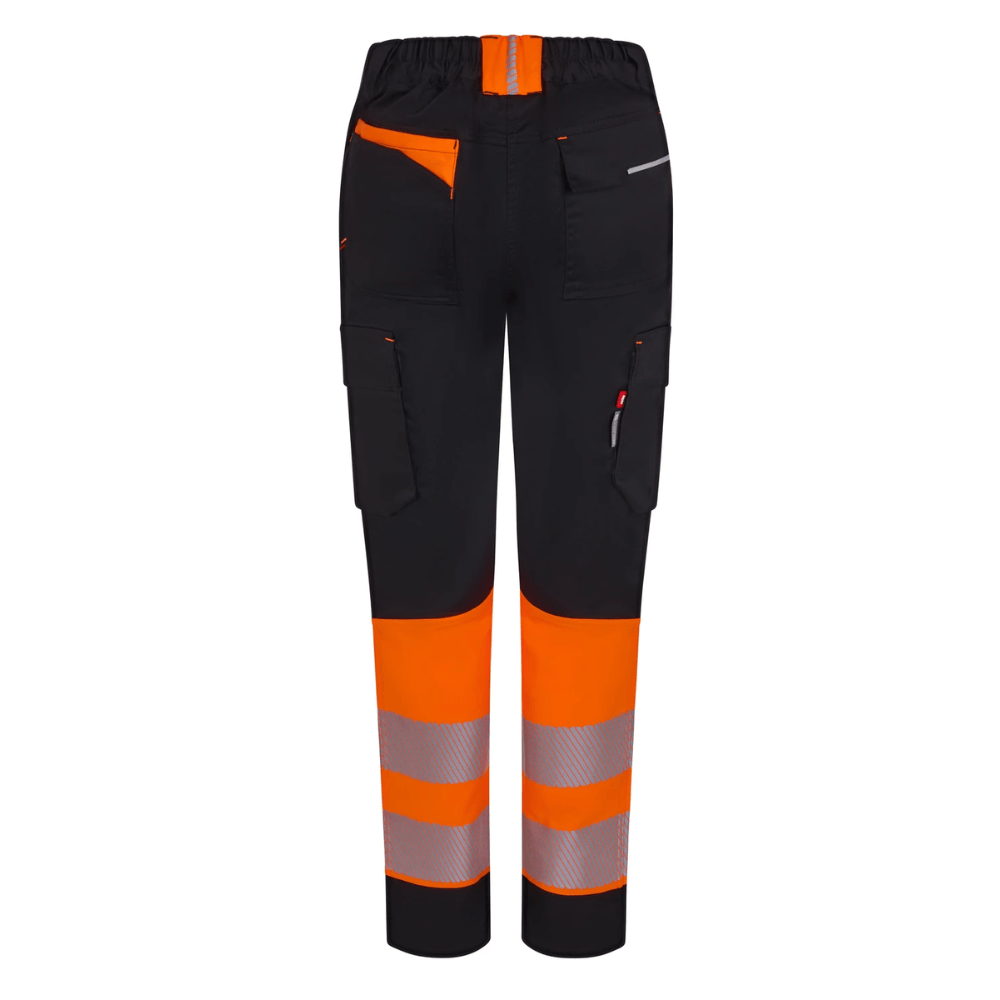 Pantalón stretch reciclado bicolor con cintas segmentadas mujer Velilla 303032SW