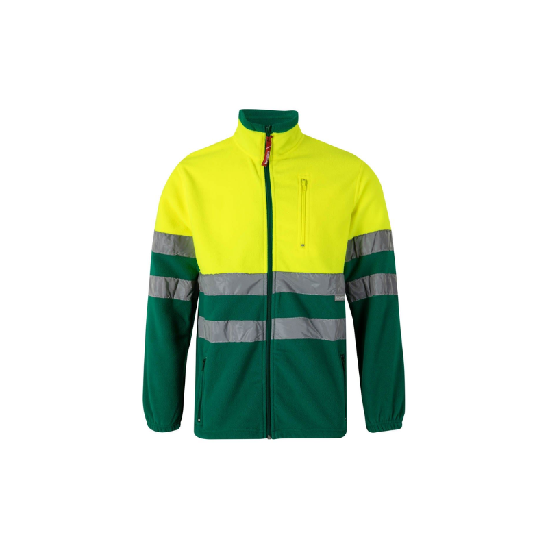 Casaco de lã bicolor de alta visibilidade