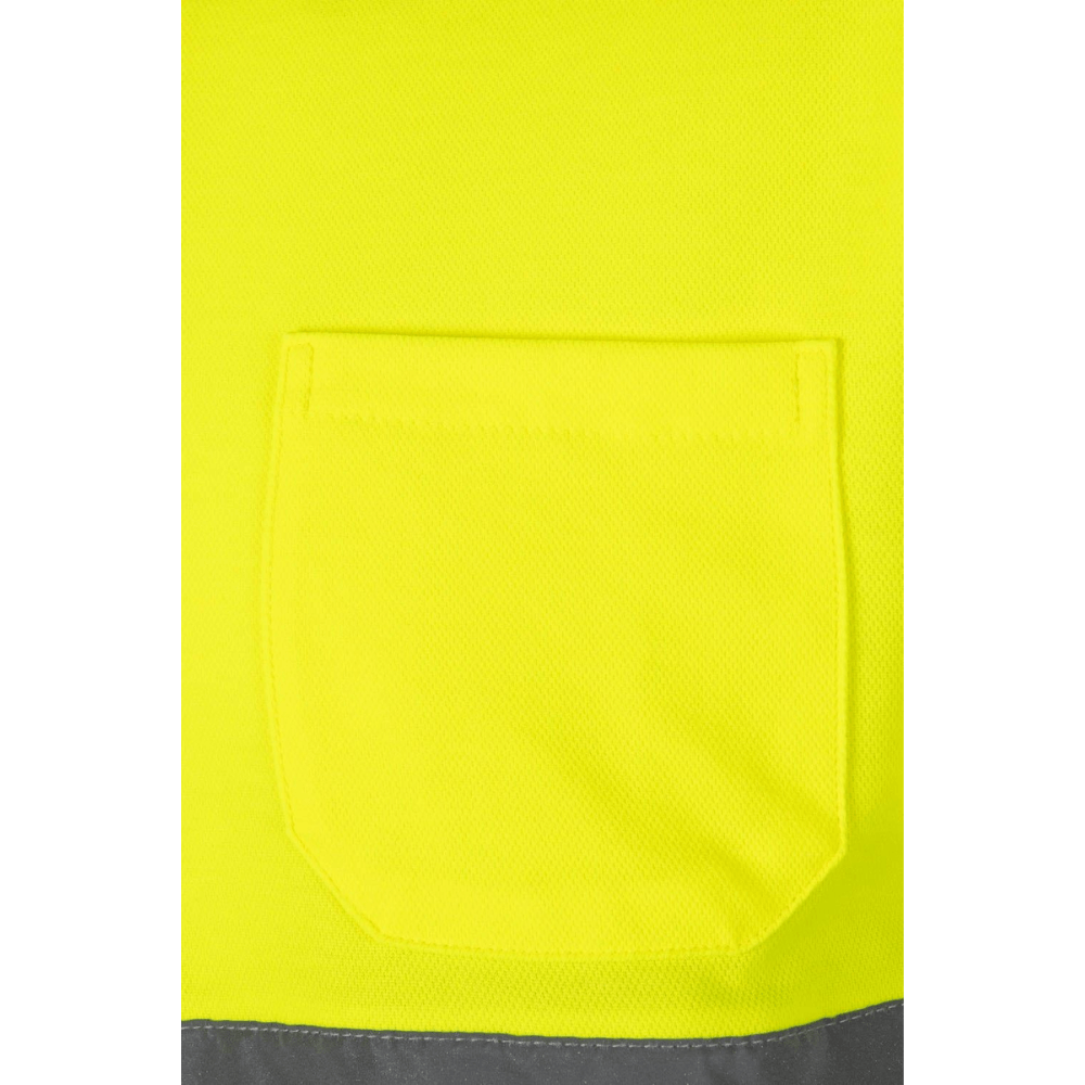 Polo algodón bicolor manga corta reflectante Velilla 305513
