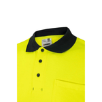 Polo algodón bicolor manga corta reflectante Velilla 305513