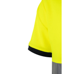 Polo algodón bicolor manga corta reflectante Velilla 305513