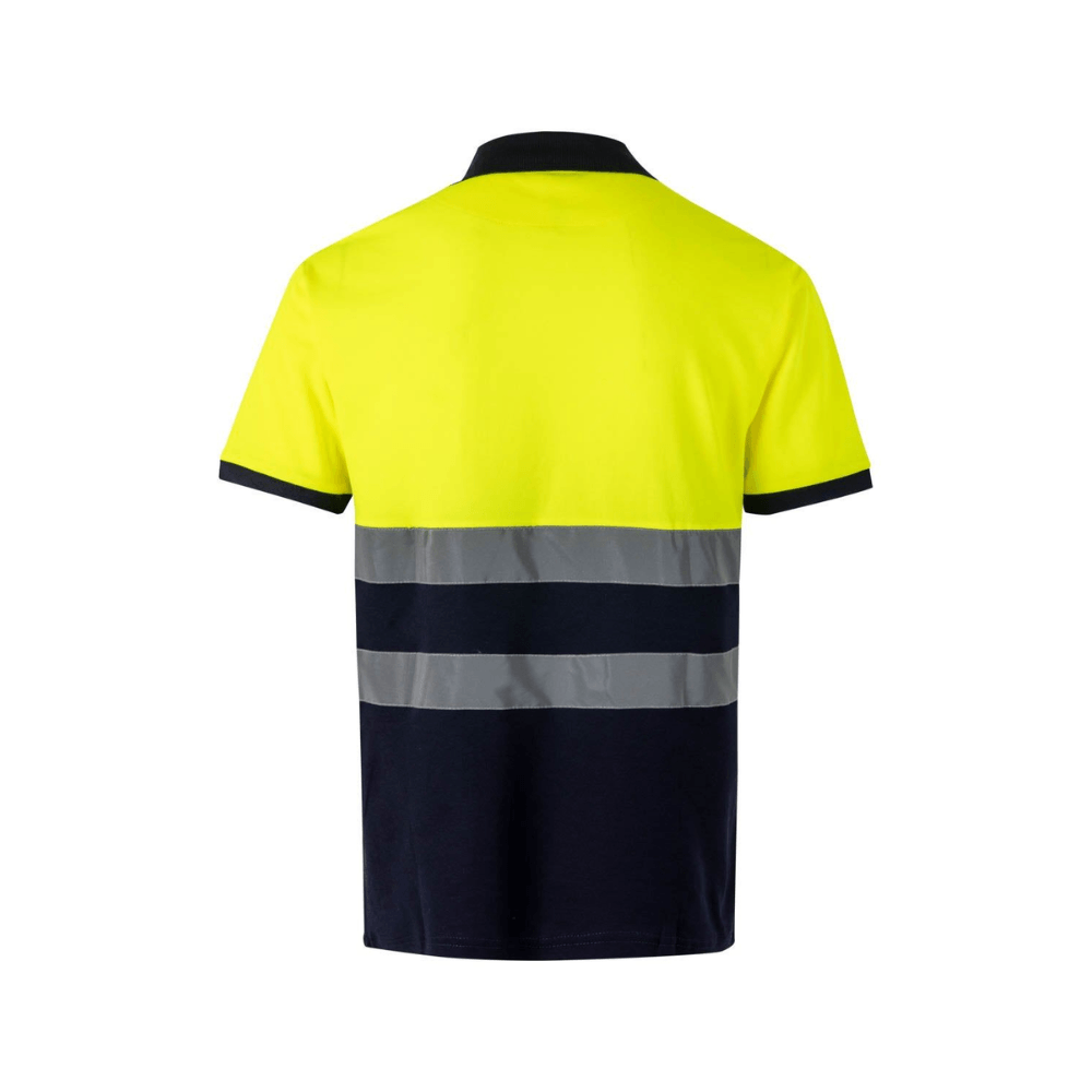 Polo algodón bicolor manga corta reflectante Velilla 305513