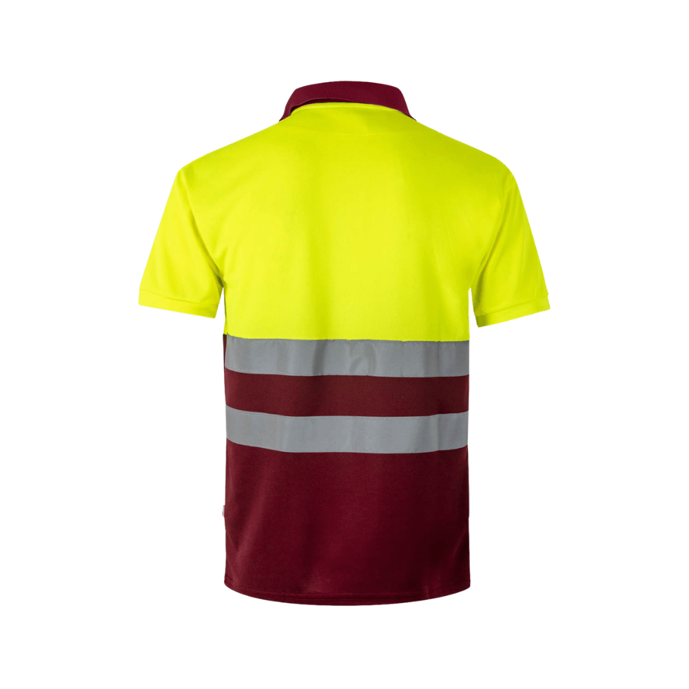 Polo bicolor manga corta reflectante Velilla 173