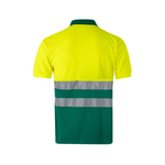 Polo bicolor manga corta reflectante Velilla 173