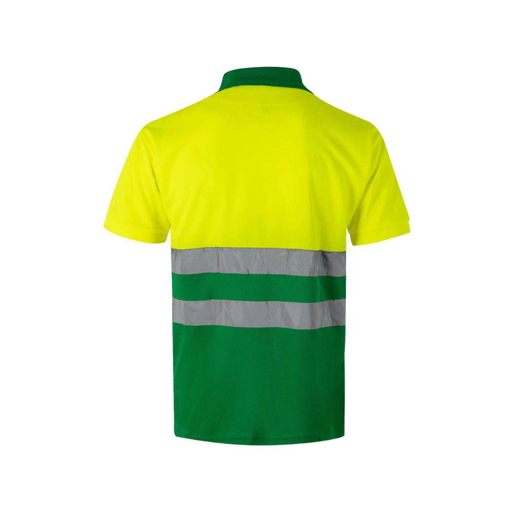 Polo bicolor manga corta reflectante Velilla 173