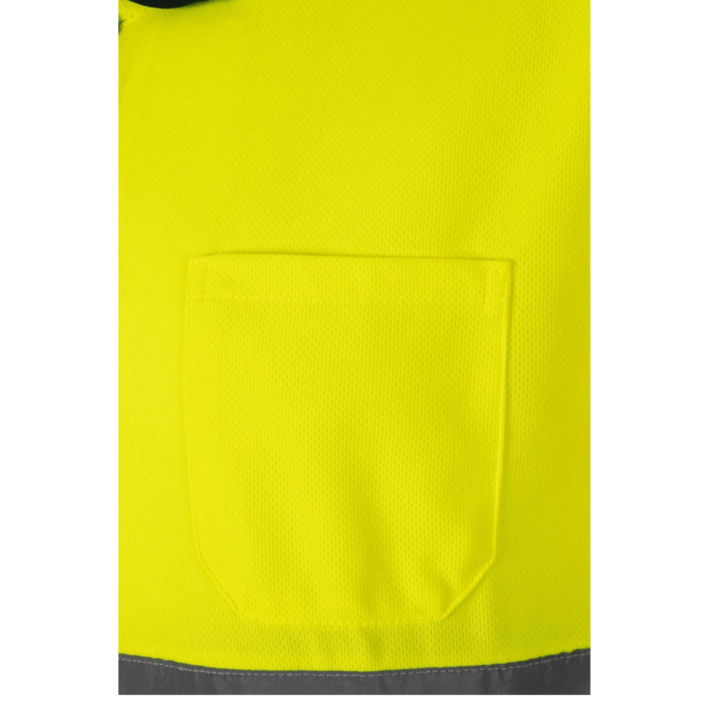 Polo bicolor manga corta reflectante Velilla 305504