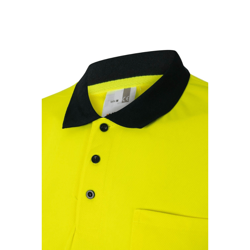 Polo bicolor manga corta reflectante Velilla 305504