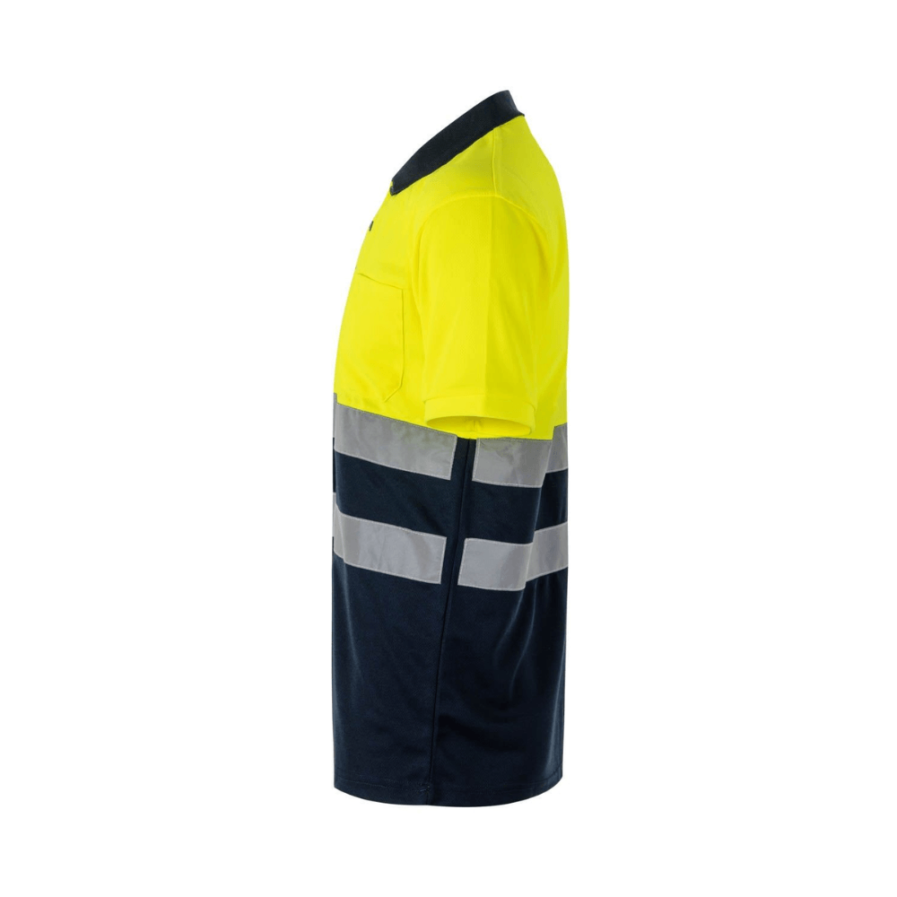Polo bicolor manga corta reflectante Velilla 305504