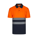 Polo bicolor manga corta reflectante Velilla 305504