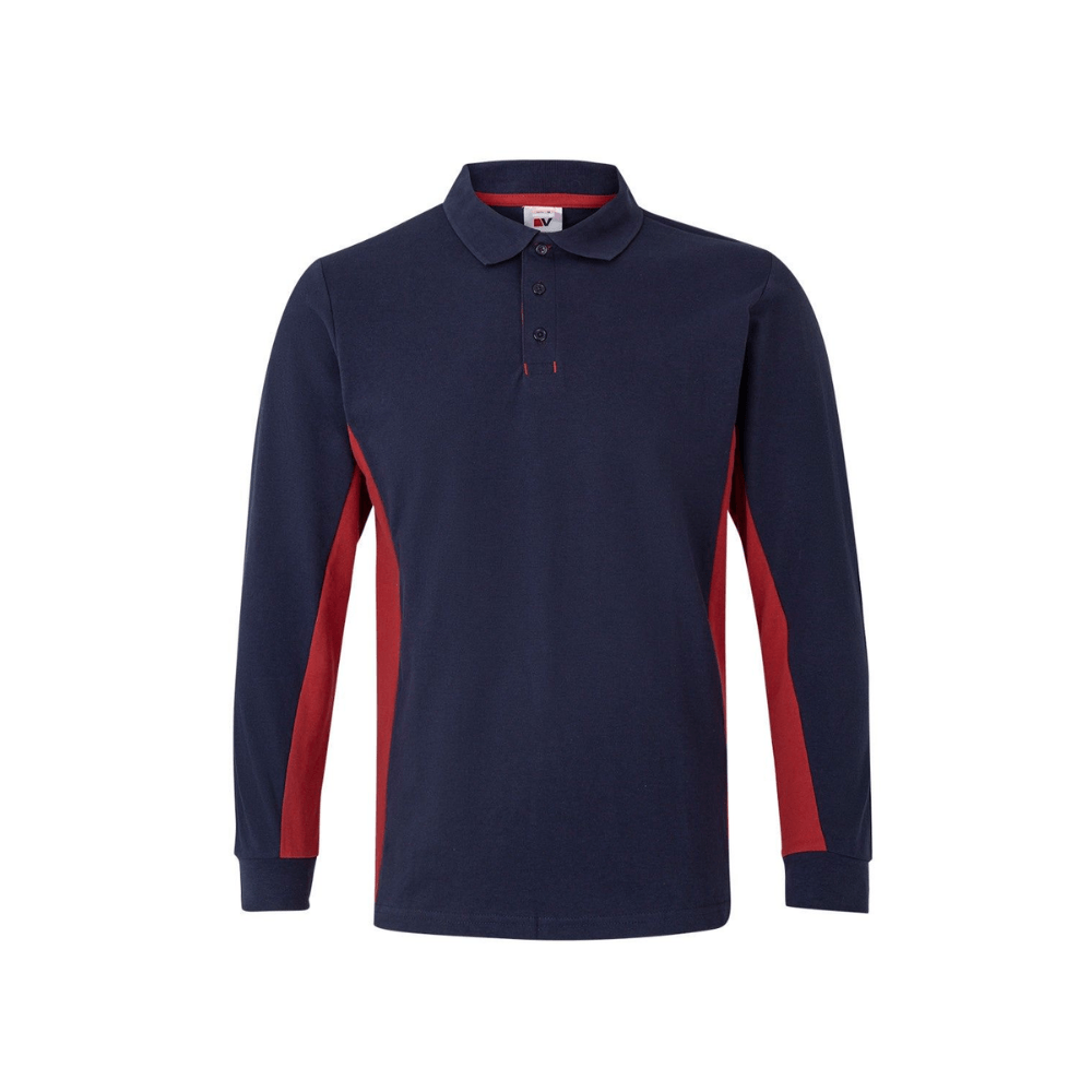 Polo bicolor manga comprida Velilla 105514
