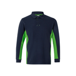 Polo bicolor manga comprida Velilla 105514