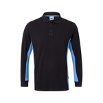 Polo bicolor manga comprida Velilla 105514