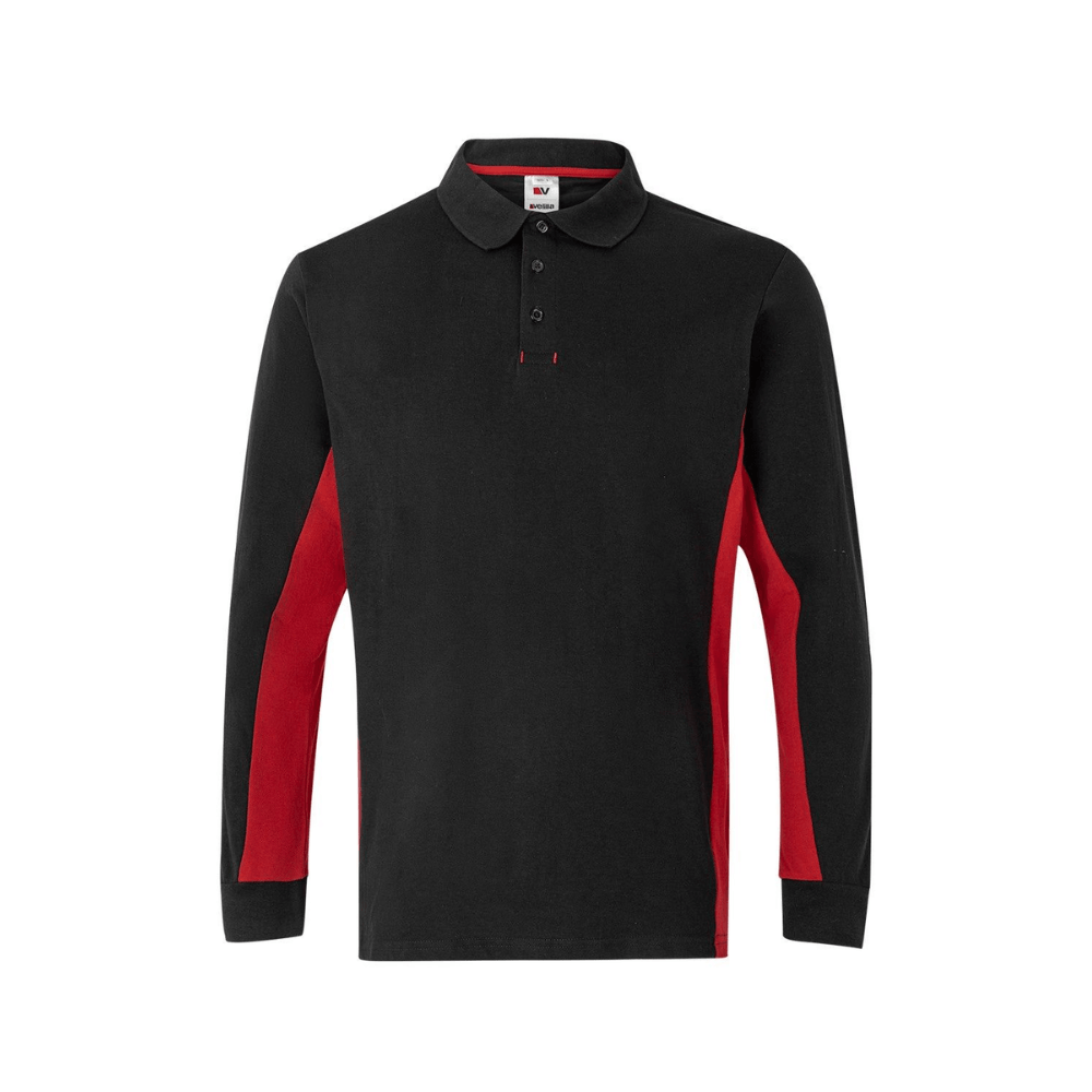 Polo bicolor manga comprida Velilla 105514