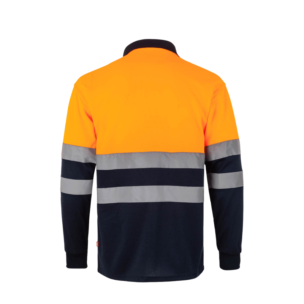 Polo bicolor manga larga reflectante Velilla 175