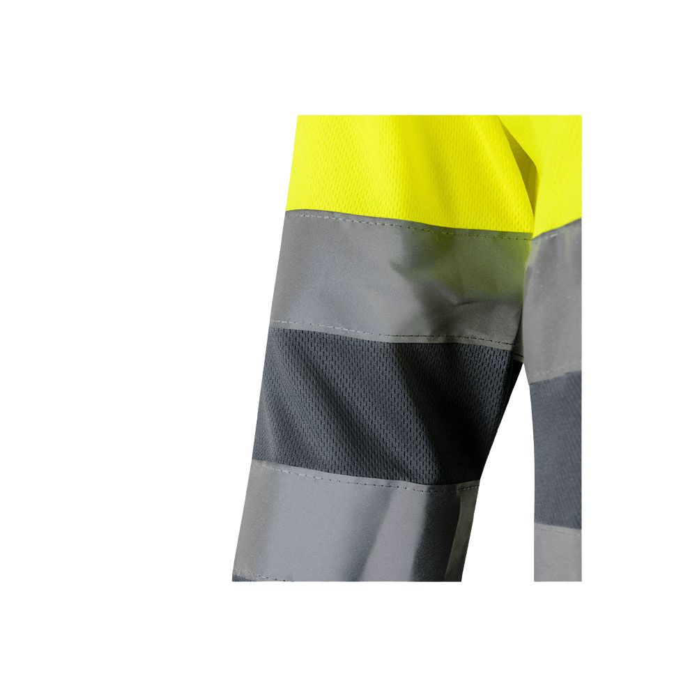Polo bicolor manga larga reflectante Velilla 175