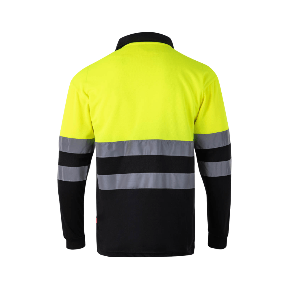 Polo bicolor manga larga reflectante Velilla 175