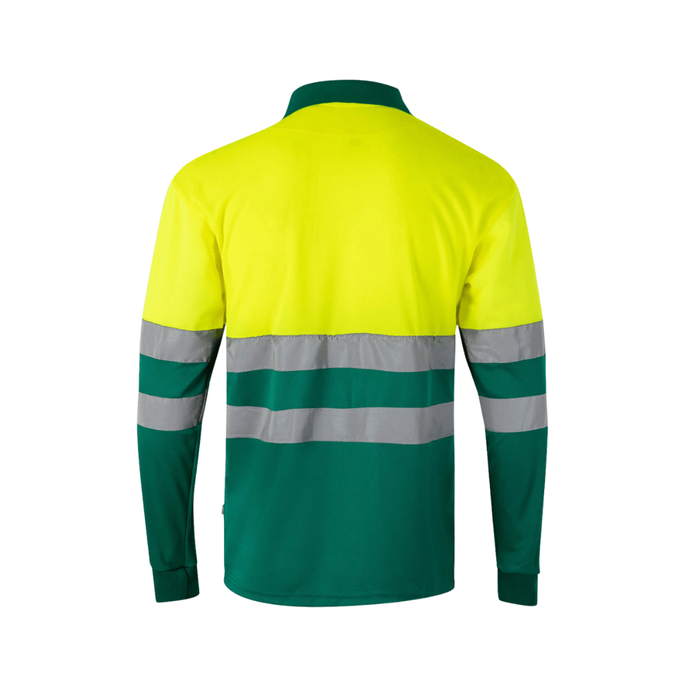 Polo bicolor manga larga reflectante Velilla 175