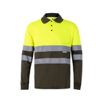Polo bicolor manga larga reflectante Velilla 175