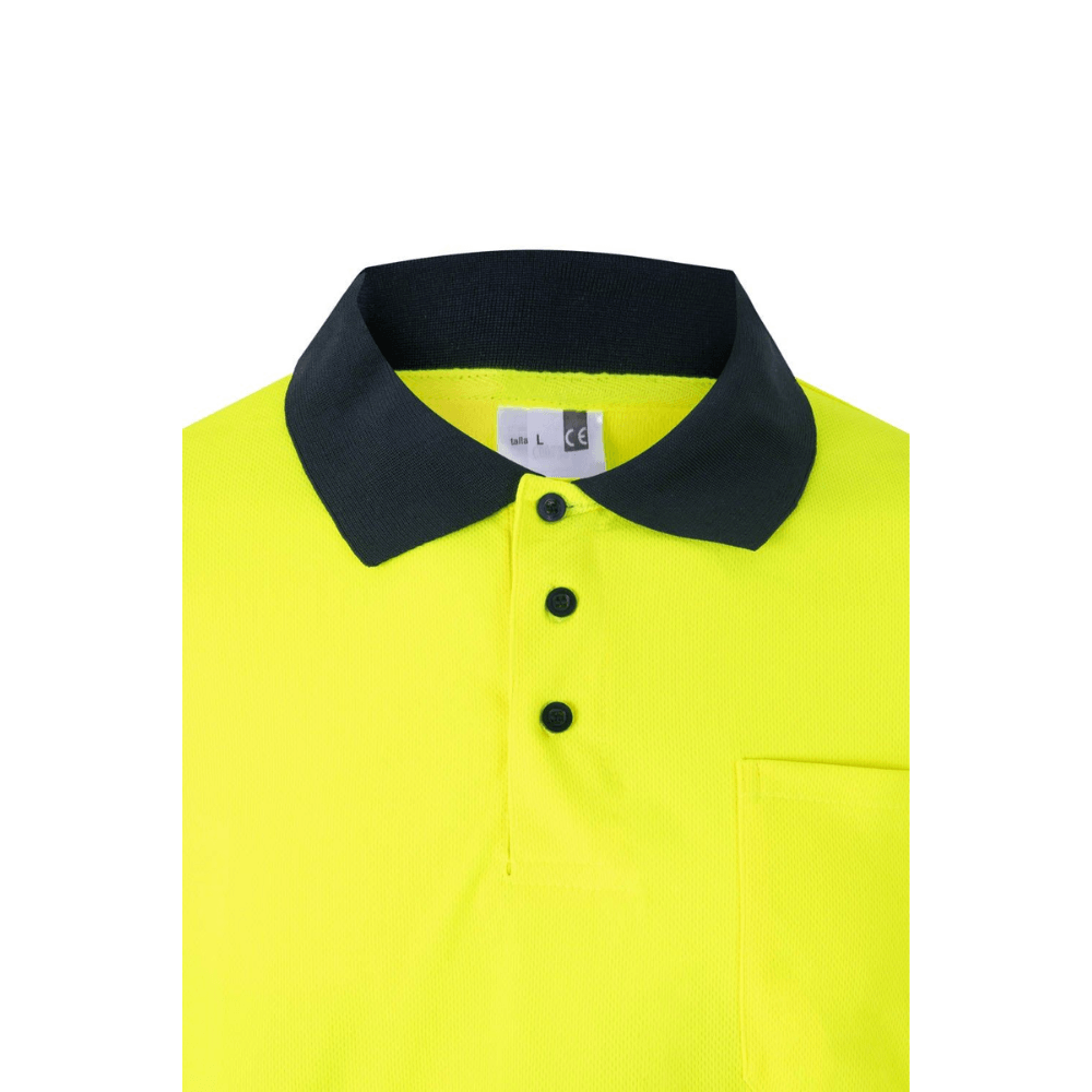 Polo bicolor manga larga reflectante Velilla 305507