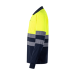 Polo bicolor manga larga reflectante Velilla 305507