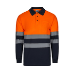 Polo bicolor manga larga reflectante Velilla 305507