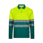 Polo bicolor manga larga reflectante Velilla 305507