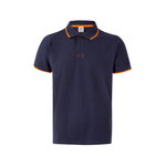 Polo bicolor raya manga corta Velilla 105505