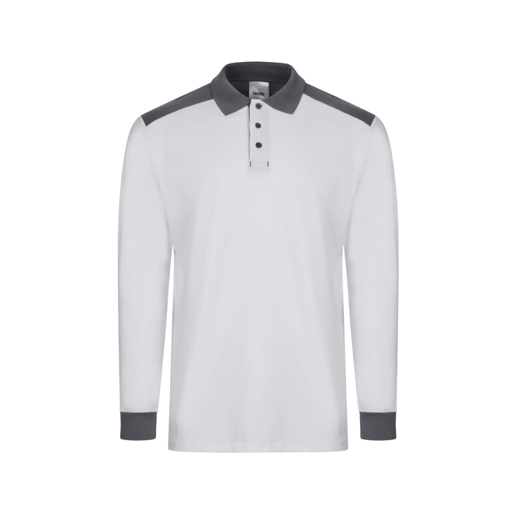 Polo stretch bicolor manga larga Velilla 105529S