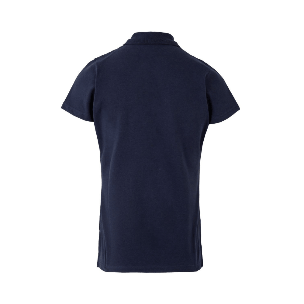 Polo de mulher de manga curta elástica