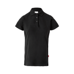 Polo de mulher de manga curta elástica