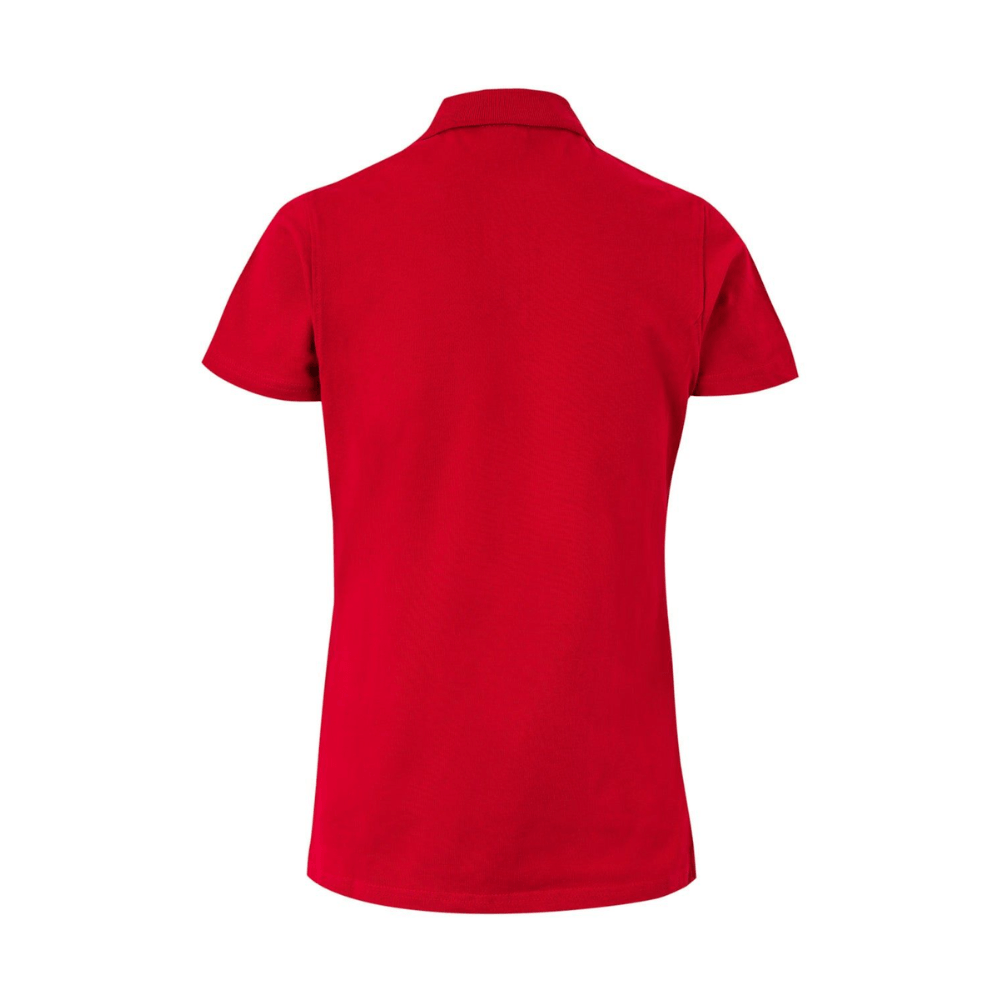 Polo de mulher de manga curta elástica