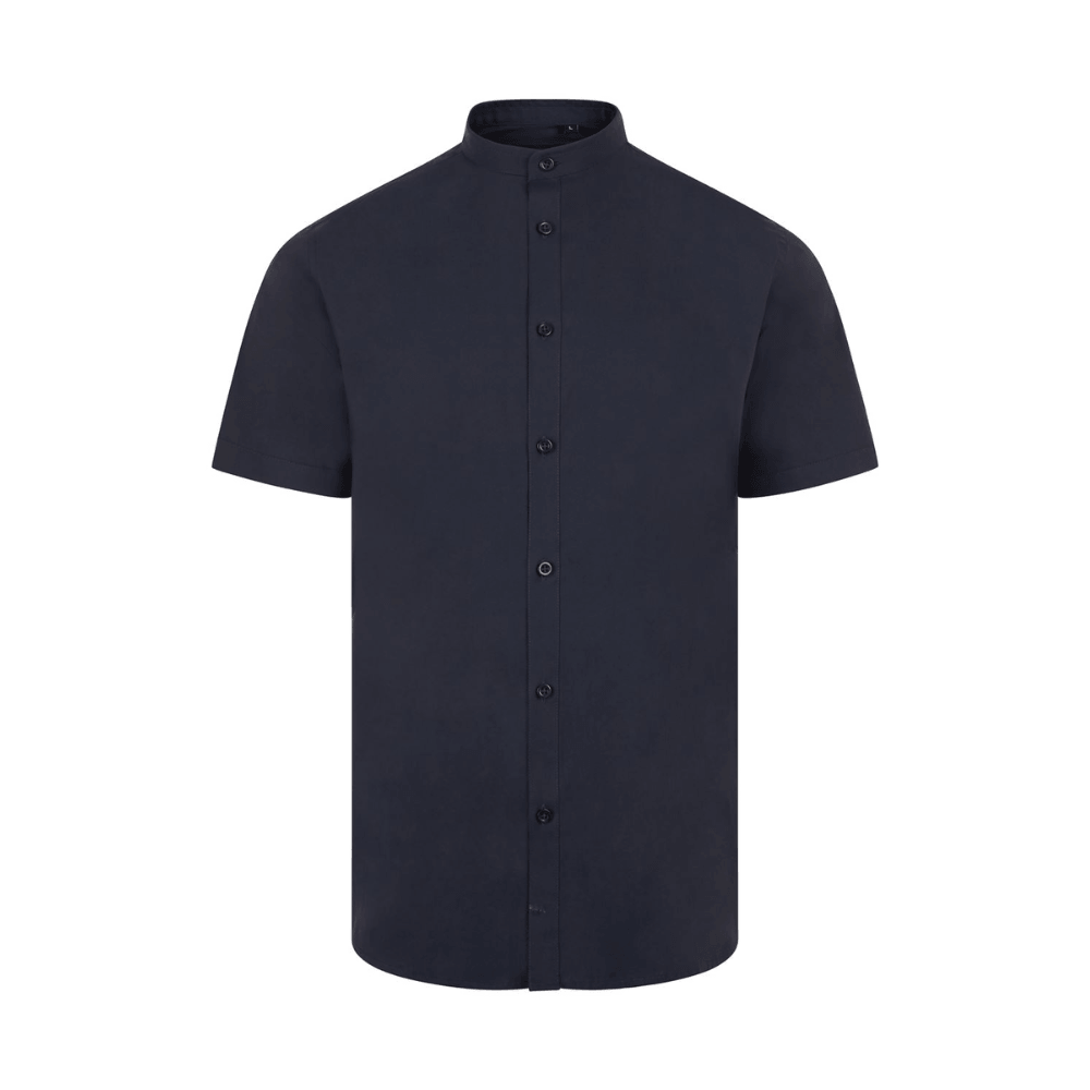 Camisa cuello tirilla stretch manga corta hombre Velilla 405012S