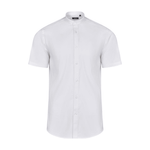 Camisa cuello tirilla stretch manga corta hombre Velilla 405012S