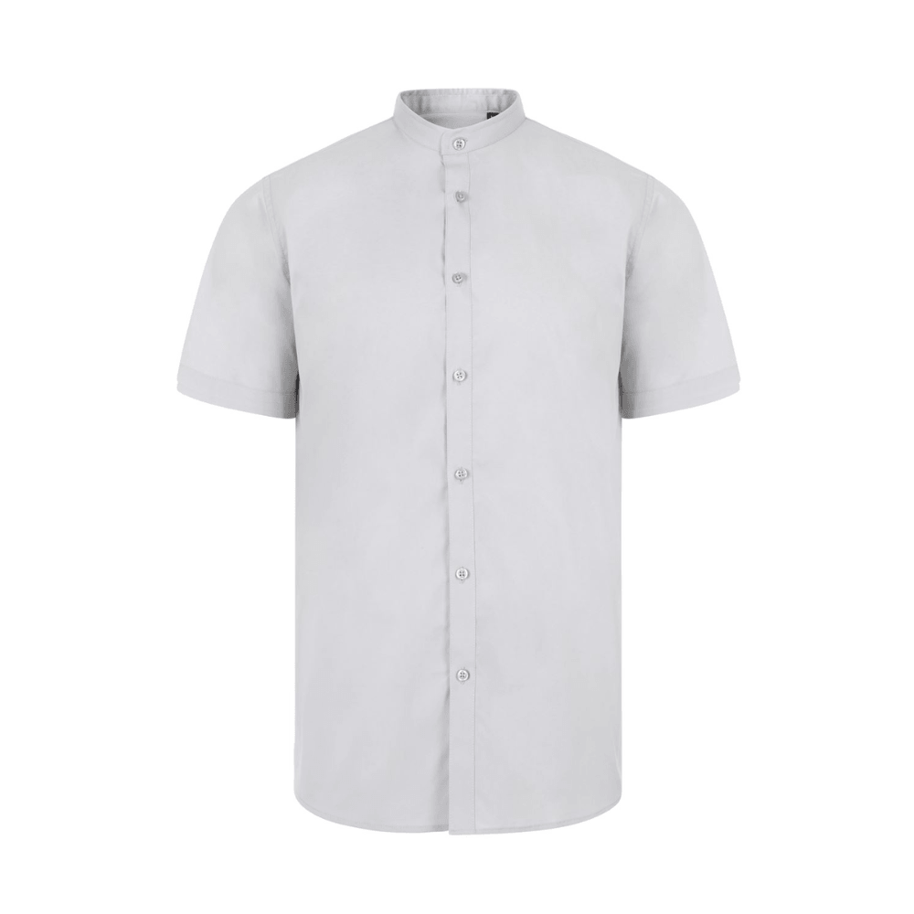 Camisa cuello tirilla stretch manga corta hombre Velilla 405012S
