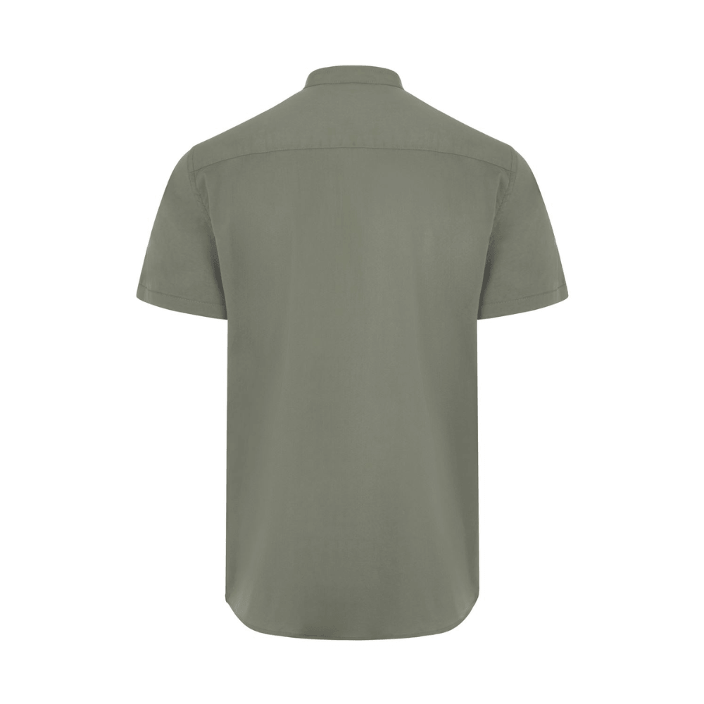 Camisa cuello tirilla stretch manga corta hombre Velilla 405012S