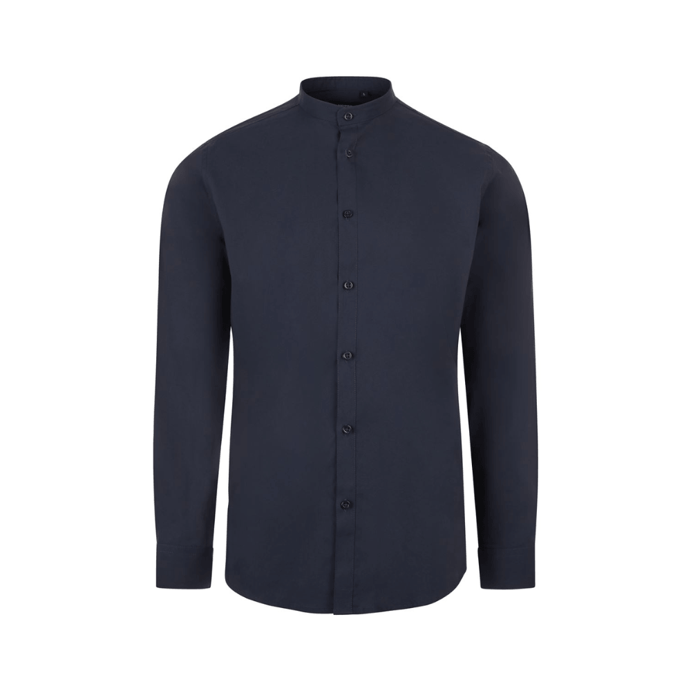 Camisa cuello tirilla stretch manga larga hombre Velilla 405013S