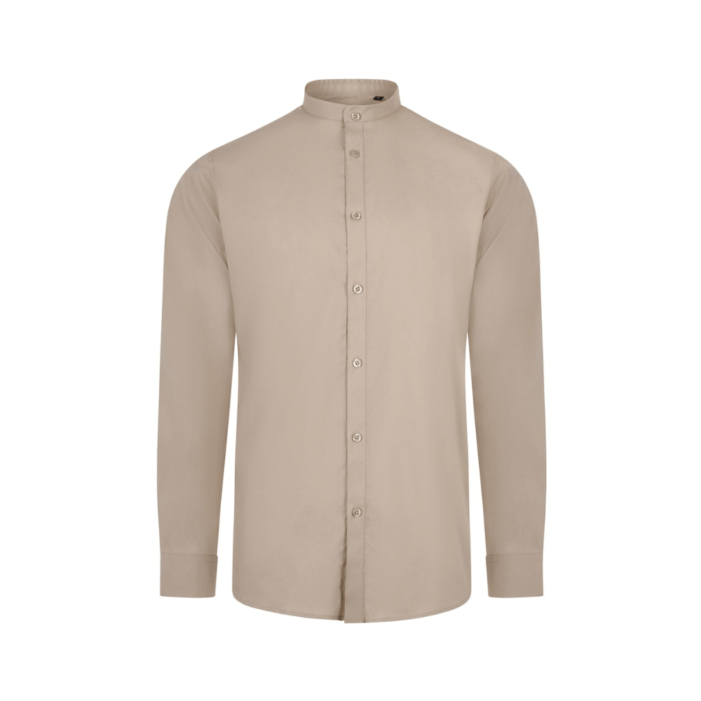 Camisa cuello tirilla stretch manga larga hombre Velilla 405013S
