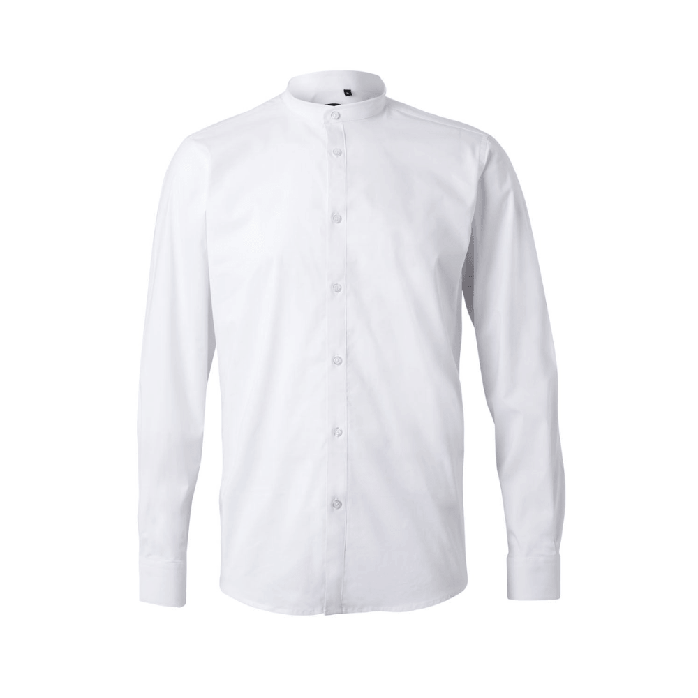 Camisa cuello tirilla stretch manga larga hombre Velilla 405013S