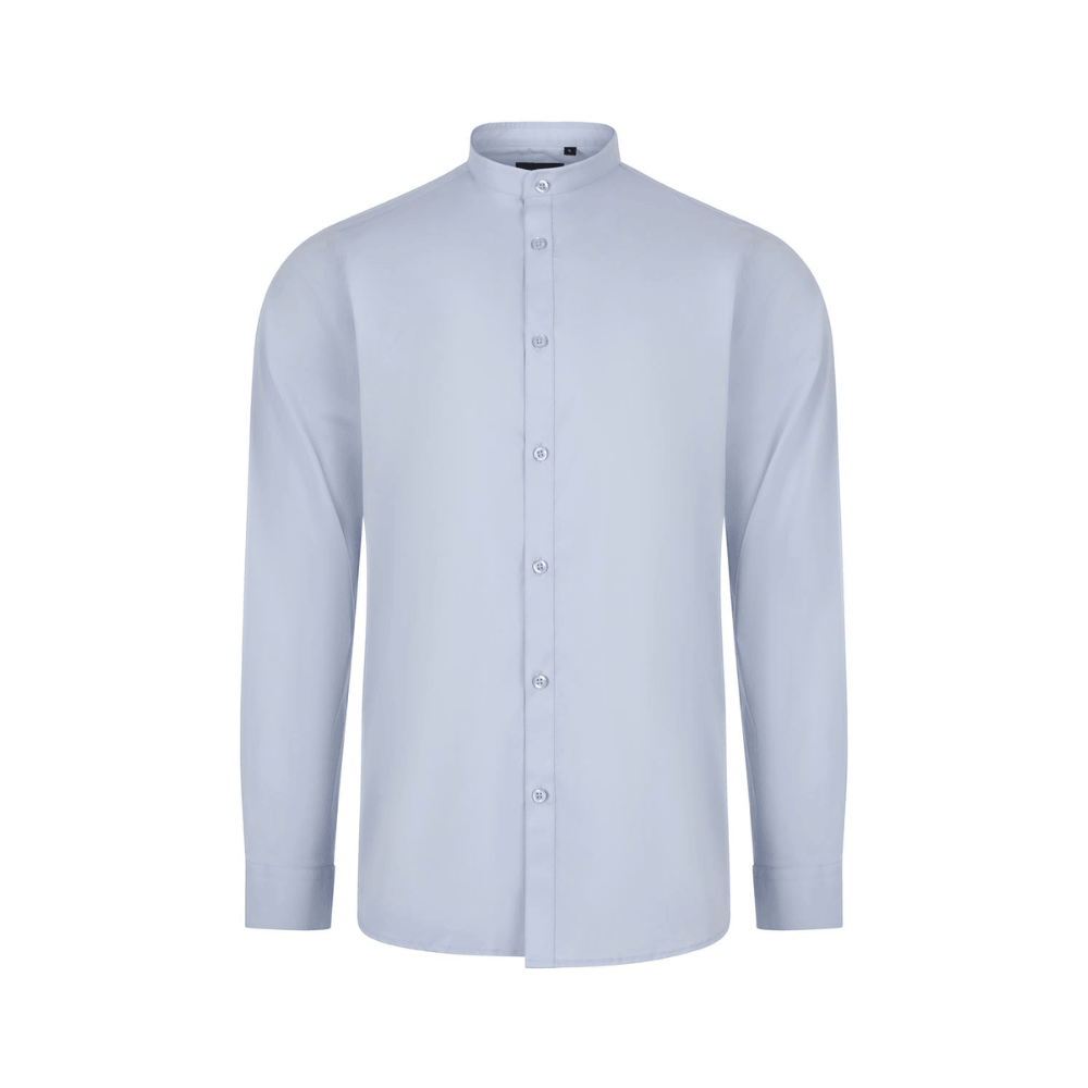 Camisa cuello tirilla stretch manga larga hombre Velilla 405013S