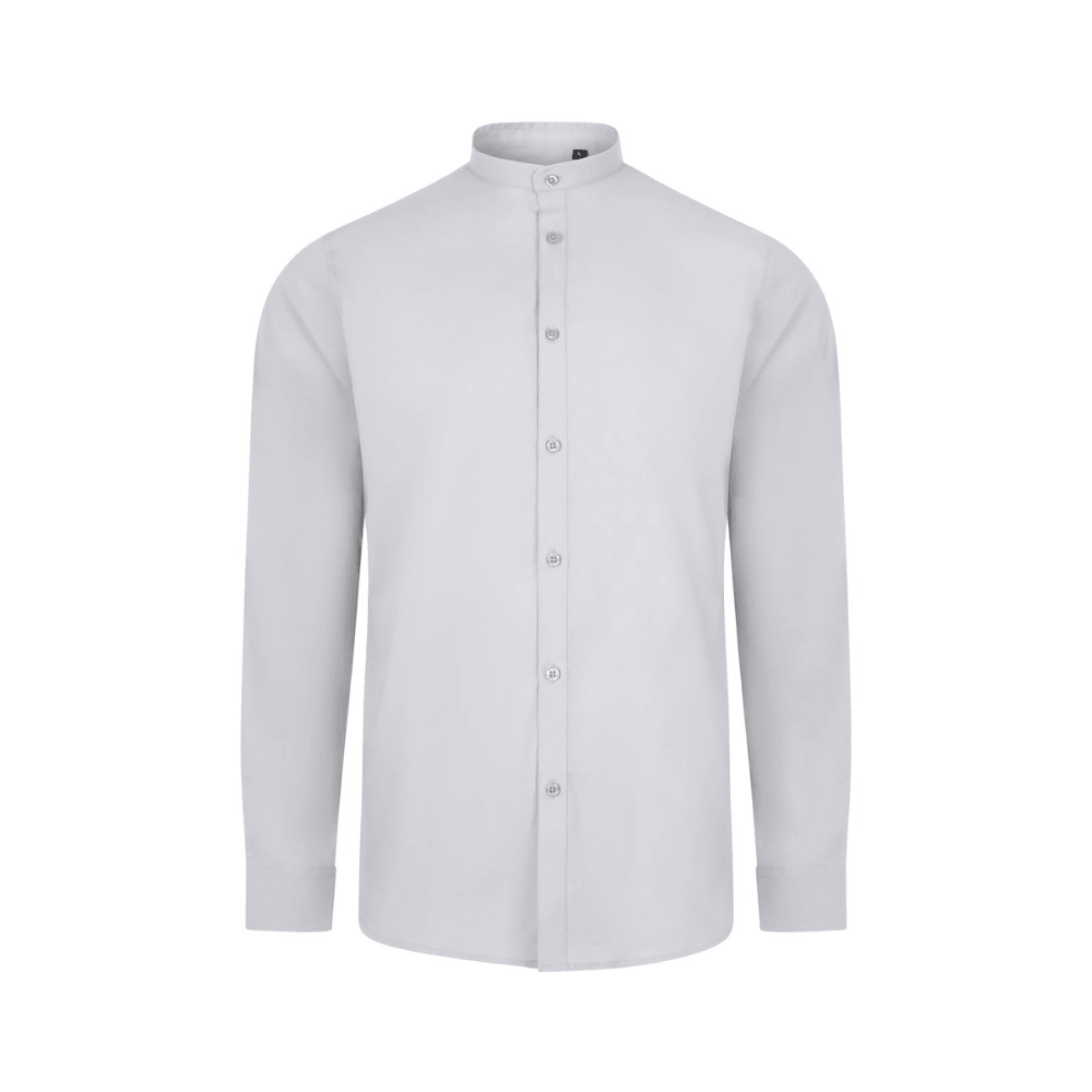 Camisa cuello tirilla stretch manga larga hombre Velilla 405013S
