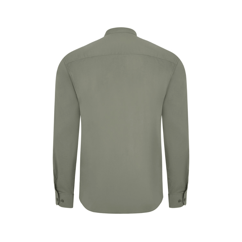Camisa cuello tirilla stretch manga larga hombre Velilla 405013S