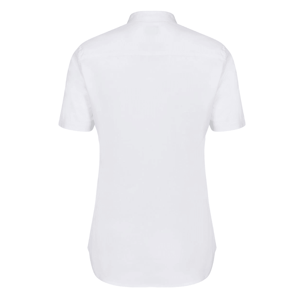 Camisa cuello tirilla stretch manga corta mujer Velilla 405014S