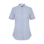 Camisa cuello tirilla stretch manga corta mujer Velilla 405014S